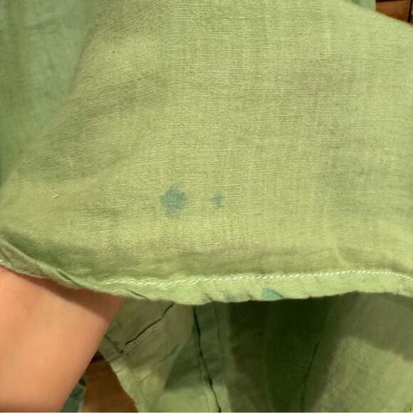 Tommy Bahama Mens Sea Glass Breezer Linen Shirt Lime Grass Green Size XXL Beachy - Picture 11 of 13